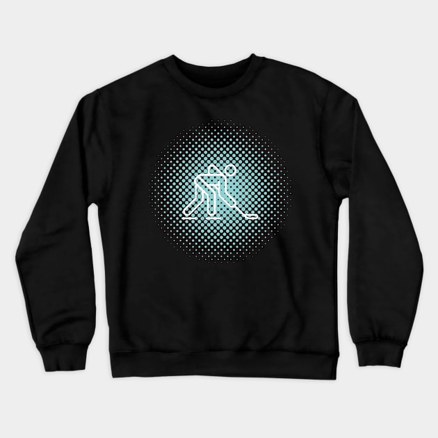 Ice Hockey Crewneck Sweatshirt by Boo Face Designs